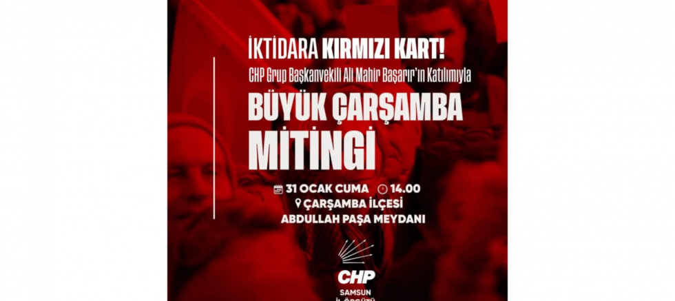 CHP Havza İlçe Başkanı Şener Geçit: 